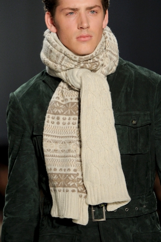 Теплый мужской шарф casual