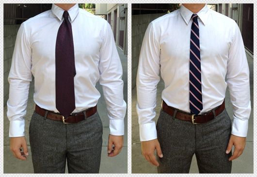 Ширина мужского галстука