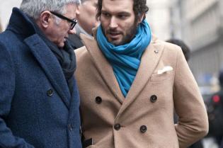 Стильный мужской теплый шарф